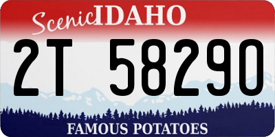 ID license plate 2T5829O