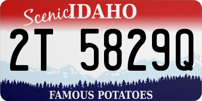 ID license plate 2T5829Q