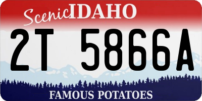 ID license plate 2T5866A