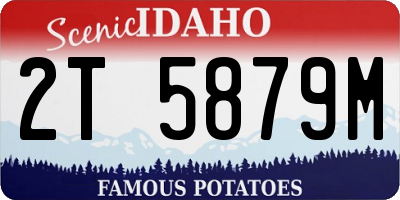 ID license plate 2T5879M