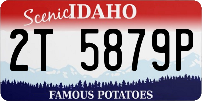 ID license plate 2T5879P