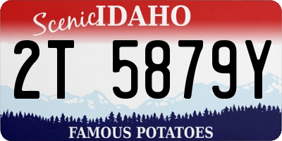ID license plate 2T5879Y