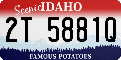 ID license plate 2T5881Q