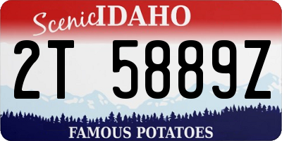 ID license plate 2T5889Z
