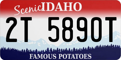 ID license plate 2T5890T
