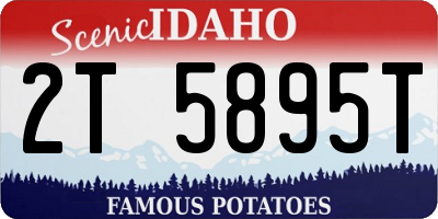 ID license plate 2T5895T