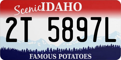 ID license plate 2T5897L