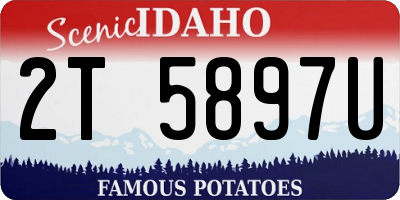 ID license plate 2T5897U