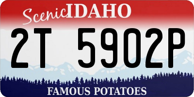 ID license plate 2T5902P