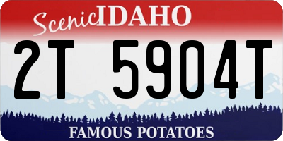 ID license plate 2T5904T