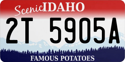 ID license plate 2T5905A
