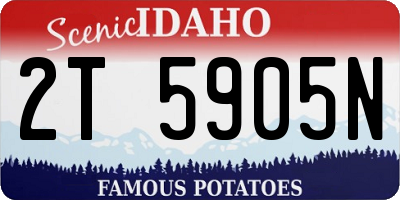 ID license plate 2T5905N