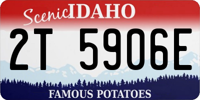 ID license plate 2T5906E