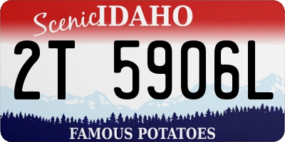 ID license plate 2T5906L