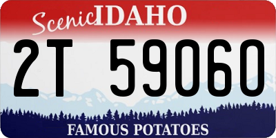 ID license plate 2T5906O