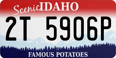 ID license plate 2T5906P