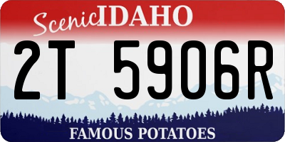 ID license plate 2T5906R