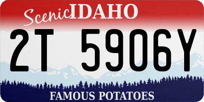 ID license plate 2T5906Y
