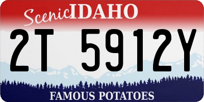 ID license plate 2T5912Y