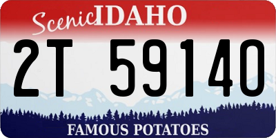 ID license plate 2T5914O