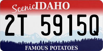 ID license plate 2T5915Q