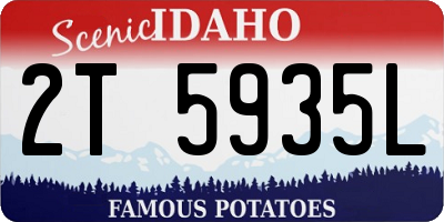 ID license plate 2T5935L