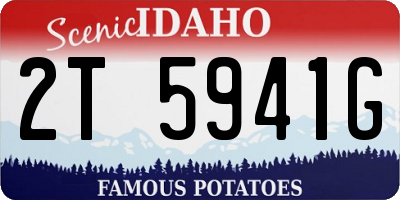 ID license plate 2T5941G