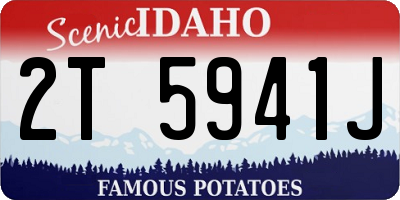 ID license plate 2T5941J