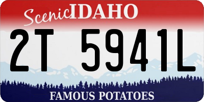 ID license plate 2T5941L