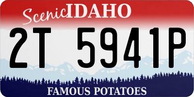 ID license plate 2T5941P