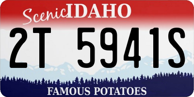 ID license plate 2T5941S