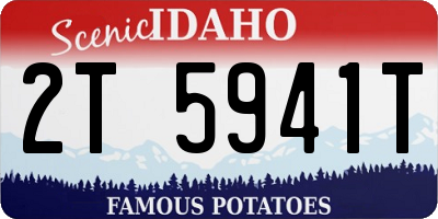 ID license plate 2T5941T