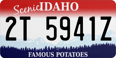 ID license plate 2T5941Z