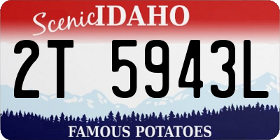 ID license plate 2T5943L