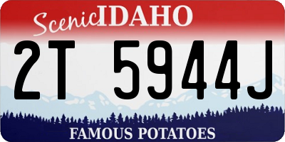 ID license plate 2T5944J