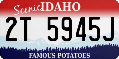 ID license plate 2T5945J