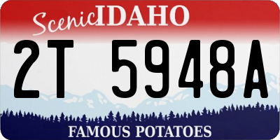 ID license plate 2T5948A