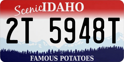 ID license plate 2T5948T