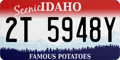 ID license plate 2T5948Y