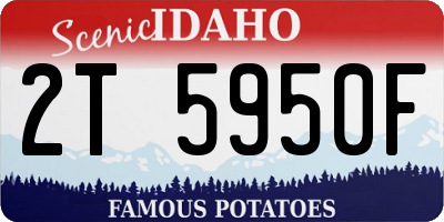 ID license plate 2T5950F