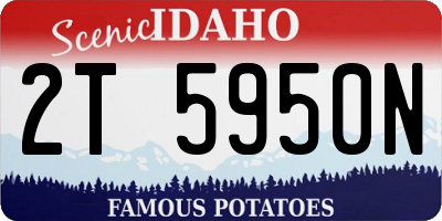ID license plate 2T5950N