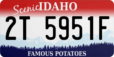 ID license plate 2T5951F