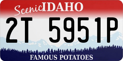 ID license plate 2T5951P