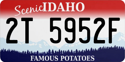 ID license plate 2T5952F