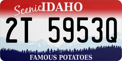 ID license plate 2T5953Q