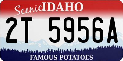 ID license plate 2T5956A
