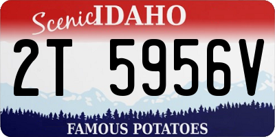 ID license plate 2T5956V