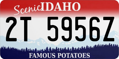 ID license plate 2T5956Z