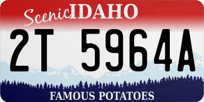 ID license plate 2T5964A