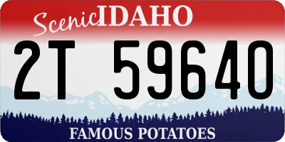 ID license plate 2T5964O